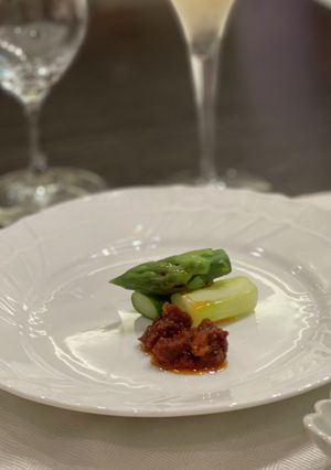 簡単♡アスパラを食べる辣油で-レシピのメイン写真