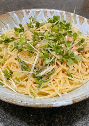 ごま油香る明太パスタ-レシピのメイン写真