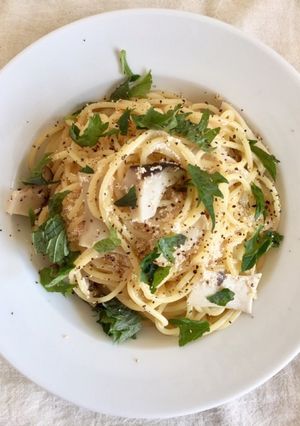 簡単！明太子と青じそのエリンギパスタ-レシピのメイン写真