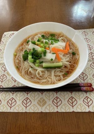 さっぱりぶっかけそうめん-レシピのメイン写真