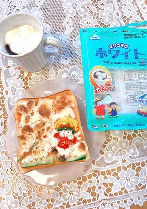 食パンでマシュマロアート♡モニター料理♡-レシピのメイン写真