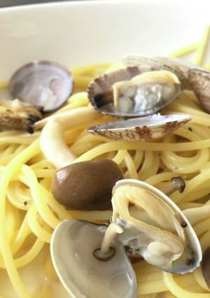 あさりときのこのクリームパスタ-レシピのメイン写真