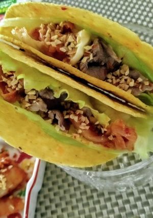 牛凄旨キムチ　TACOS-レシピのメイン写真