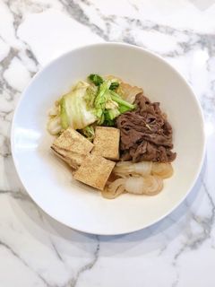 煮込むだけ♪簡単すき焼き風肉豆腐-レシピのメイン写真