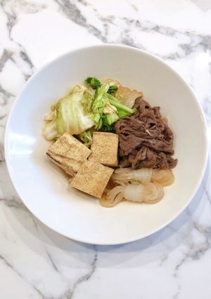 煮込むだけ♪簡単すき焼き風肉豆腐-レシピのメイン写真