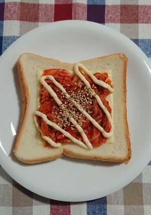 キムチーズトースト-レシピのメイン写真