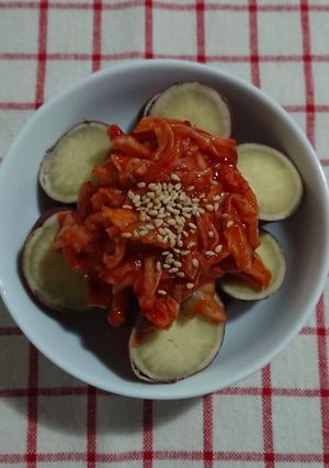 キムチのせ薩摩芋-レシピのメイン写真