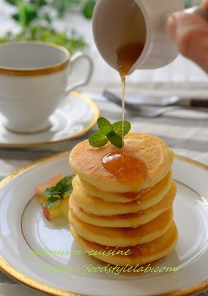 冷めてもふんわり!米粉のパンケーキ-レシピのメイン写真