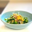 新芯菜(なばな)と炒り卵のお浸し