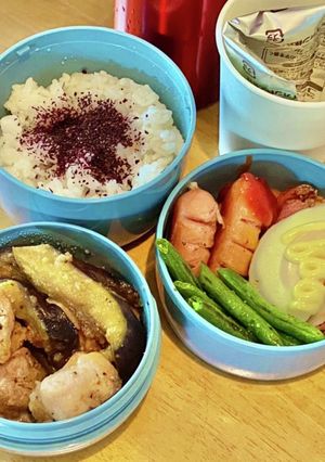 ナスと鶏肉の洋風焼き^_^タロ弁当129-レシピのメイン写真