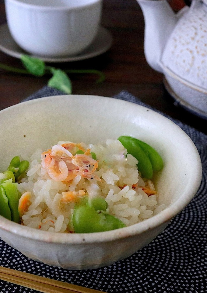そら豆と桜えびの炊き込みご飯-レシピのメイン写真