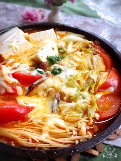 まろやか☆トマトきむチーズチゲ-レシピのメイン写真