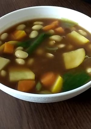 ズッキーニと大豆のカレースープ-レシピのメイン写真