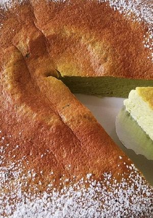 炊飯器で作る　抹茶スフレチーズケーキ♪-レシピのメイン写真