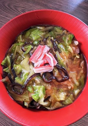 キャベツときくらげの中華風あんかけ粥-レシピのメイン写真