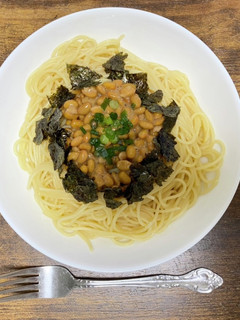 瞬間!和なっとうパスタ-レシピのメイン写真