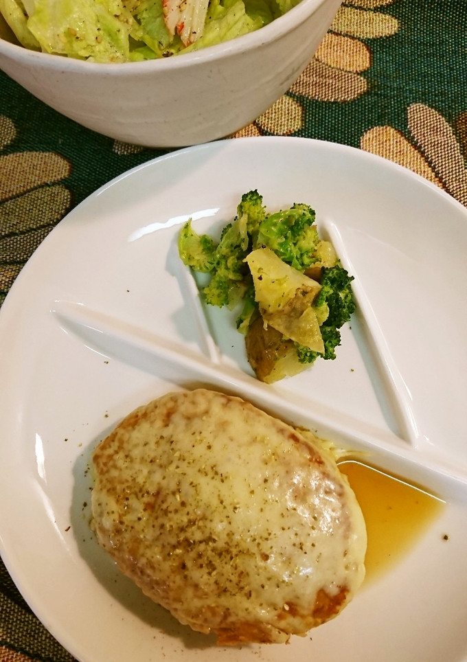 和と洋風えのき茸入りハンバーグ-レシピのメイン写真