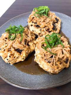 食物繊維強化!納豆おからハンバーグ-レシピのメイン写真