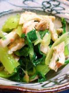 青梗菜と鶏肉の梅風味和え~ナムル風~-レシピのメイン写真