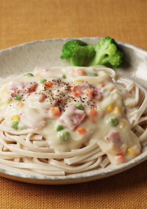 卯月製麺：とろ～りクリームシチューうどん-レシピのメイン写真