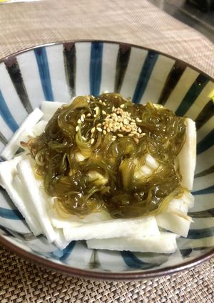 長芋にめかぶネバネバぶっかけ即出来-レシピのメイン写真