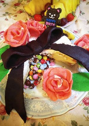 紅茶のシフォンケーキで作るギミックケーキ-レシピのメイン写真
