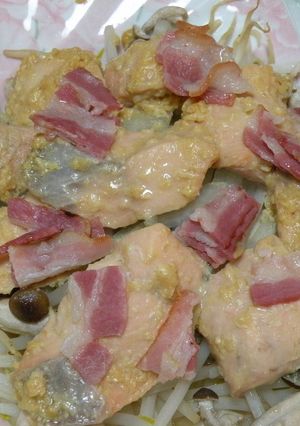 鮭ともやしの味噌バター-レシピのメイン写真