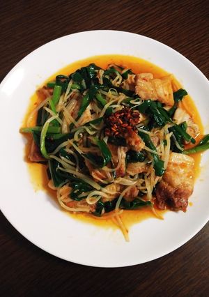 簡単☆豚肉と野菜のピリ辛炒め-レシピのメイン写真