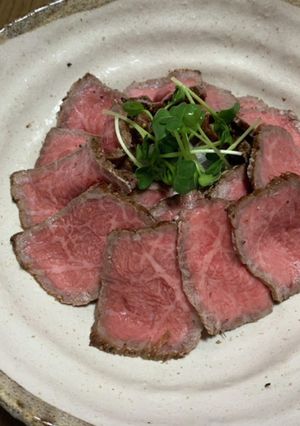 簡単おつまみ☆ほっとけローストビーフ-レシピのメイン写真