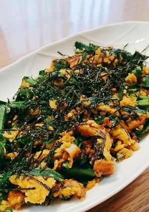 ガチで鰻アレンジニラ玉炒め-レシピのメイン写真