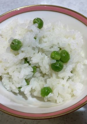 綺麗な緑の豆ご飯-レシピのメイン写真