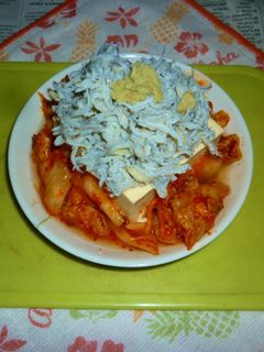釜揚げしらす&凄旨キムチの冷や奴のタパス-レシピのメイン写真
