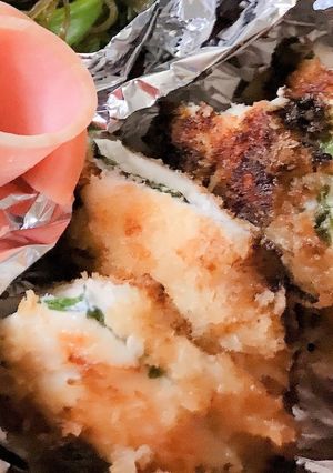 鶏胸肉♥しそと梅肉のフライ-レシピのメイン写真