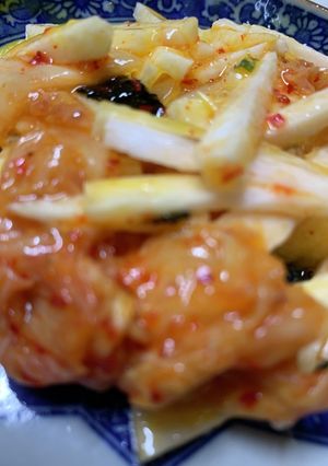 長芋とキムチの黄身のせ-レシピのメイン写真
