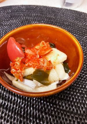本技凄旨キムチで高タンパク長芋サラダ-レシピのメイン写真