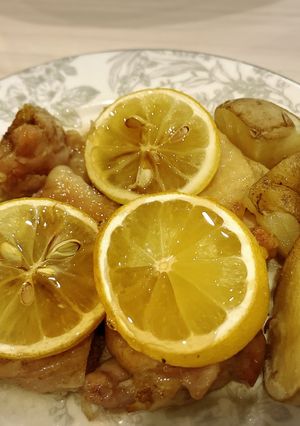 鶏モモ肉の蜂蜜レモンオーブン焼き-レシピのメイン写真
