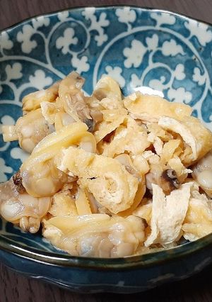レンチンでアサリと油揚げのさっと煮-レシピのメイン写真