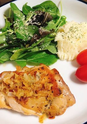 簡単時短！チキンステーキと玉ねぎソース♡-レシピのメイン写真