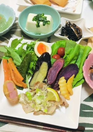 ネギ塩豚カルビで夕飯メニュー-レシピのメイン写真