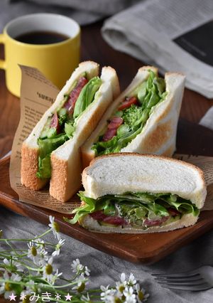 トースト野菜サンド♡-レシピのメイン写真
