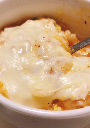 鯖の水煮缶の汁活用！魚介風味キムチ雑炊☆-レシピのメイン写真