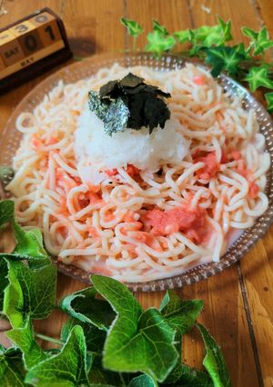 簡単美味♪冷製たらこパスタ-レシピのメイン写真