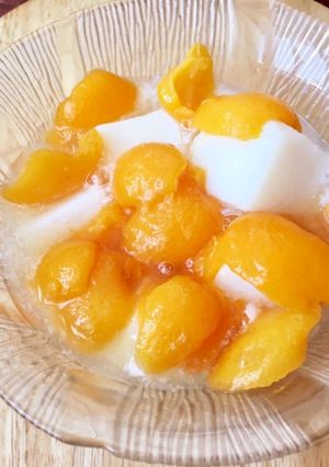 琵琶コンポートde杏仁豆腐-レシピのメイン写真