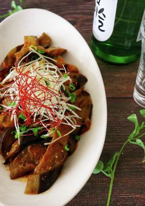 ごはんが進む！なすの韓国風煮-レシピのメイン写真
