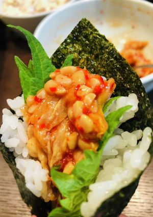 キムチ納豆手巻き寿司-レシピのメイン写真