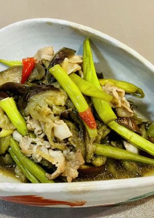 ナスといんげんと豚肉の煮物〜何食べ#55-レシピのメイン写真