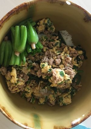 生姜タレそぼろ丼-レシピのメイン写真