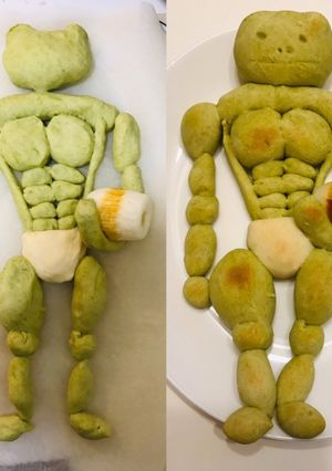 最新型よもぎパン(筋肉パン)-レシピのメイン写真