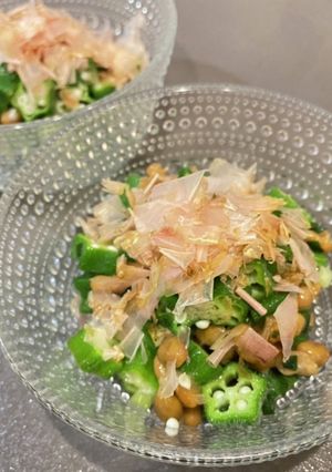 オクラ納豆『きのう何食べ』#55-レシピのメイン写真