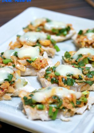 鶏ささみの＊ねぎマヨキムチーズ焼き＊-レシピのメイン写真